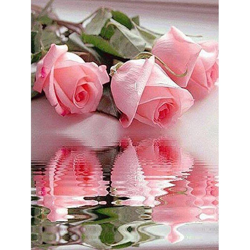Diamond Painting Flower Cross Stitch Kit Full Square Drill Diamond Embroidery Animal Full Set Pictures Of Rhinestones