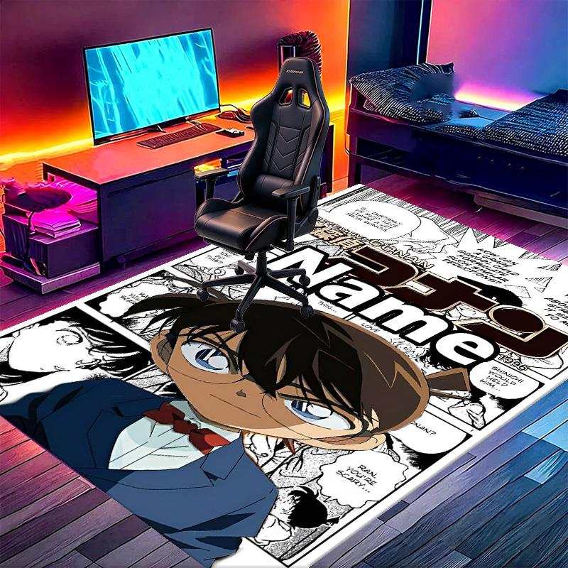Custom Name Personalized Anime Print Carpet, Versatile Home Decor Rug, for Playroom, Apartment, Balcony, Entryway, Hallway Gift