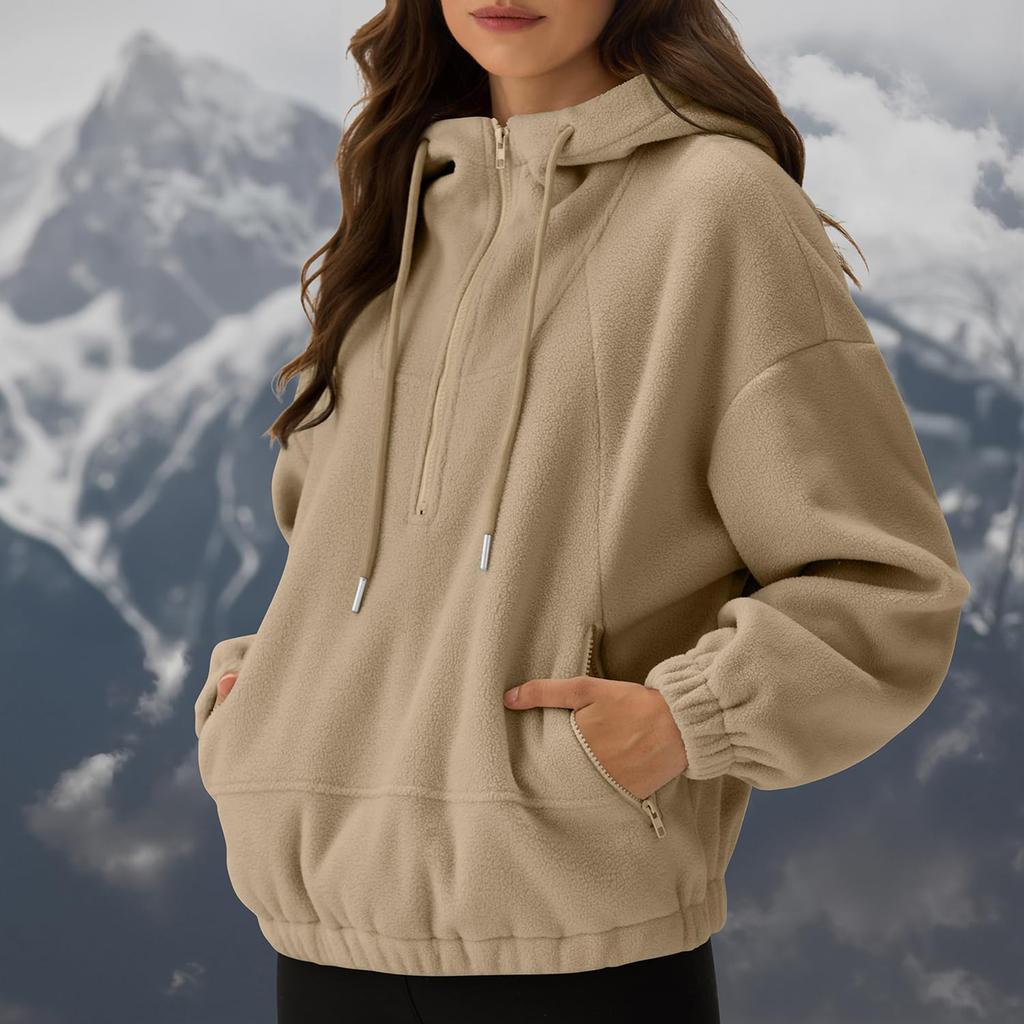 Women's Fashionable Solid Color Long Sleeved Casual Pullover Sweatshirt Top