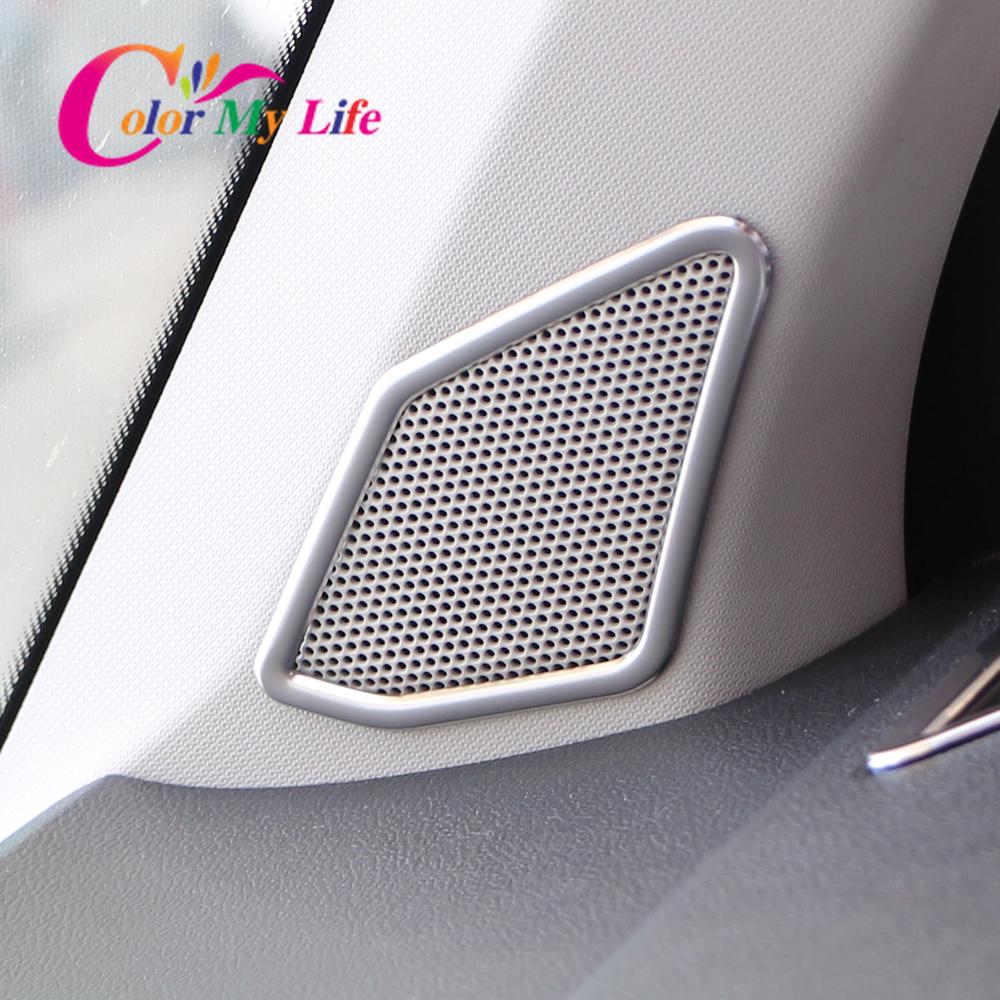 2 Stück Auto A-Säulen Lautsprecherabdeckung Aufkleber für Volkswagen VW T-Roc TROC 2017 2018 2022