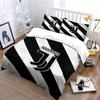 Set Biancheria da Letto Juventus Bianco Nero Set Copripiumino Copripiumino Federe  (1 * Copripiumino 2 * Federe, senza piumino)