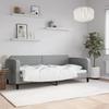 Vidaxl Sofa With Sleeping Function, Light Gray, 90X200 Cm, Upholstered In Fabric