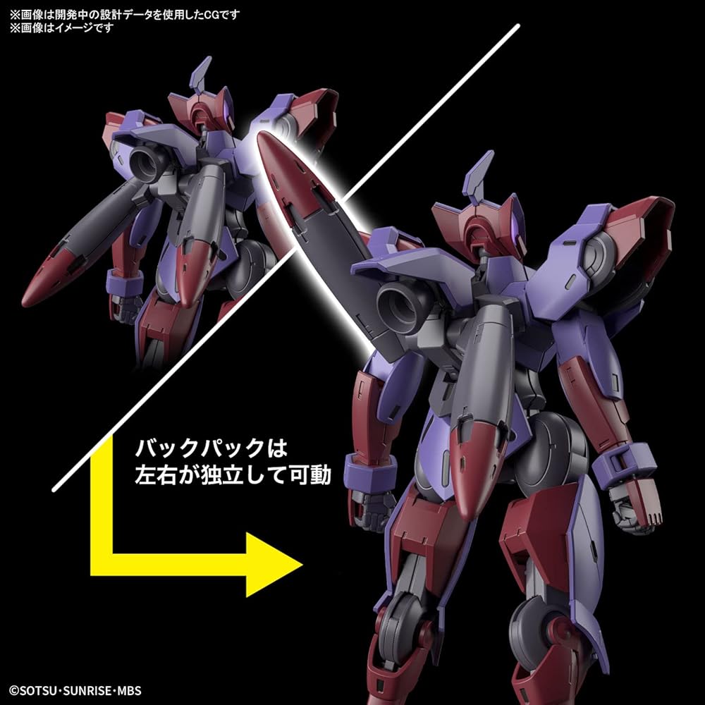HG Gundam Witch from Mercury Begir Penデ 1/144 Scale Color-Coded Plastic Model Kit