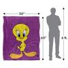 Looney Tunes Character Collage Tweety Blanket