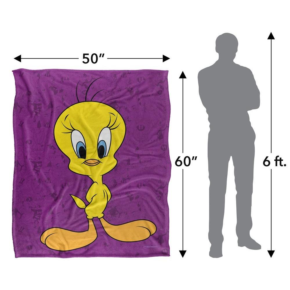 Looney Tunes Character Collage Tweety Blanket
