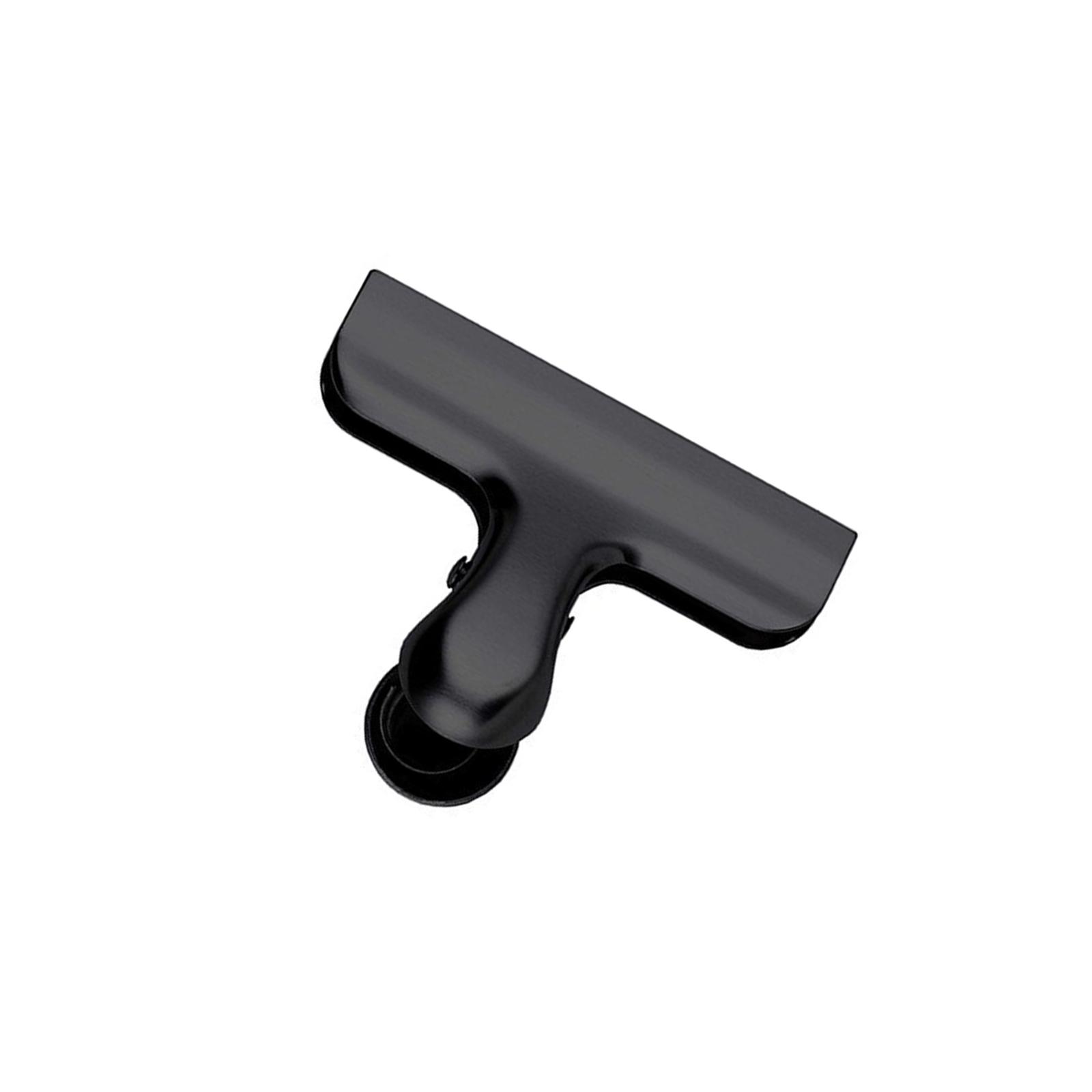 

Зажим-биндер из нержавеющей стали, зажимы для бумаги, металлический зажим на петлях, зажим для бумаги для рукоделия, чертежной доски, пакета для пищевых продуктов 2 чёрный