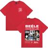 Rapper BEELE Borondo Tour 2026 Grafica Magliette Uomo Hip Hop Girocollo Comoda T-shirt Estiva Cotone Anni '90 Casual Manica Corta Abbigliamento