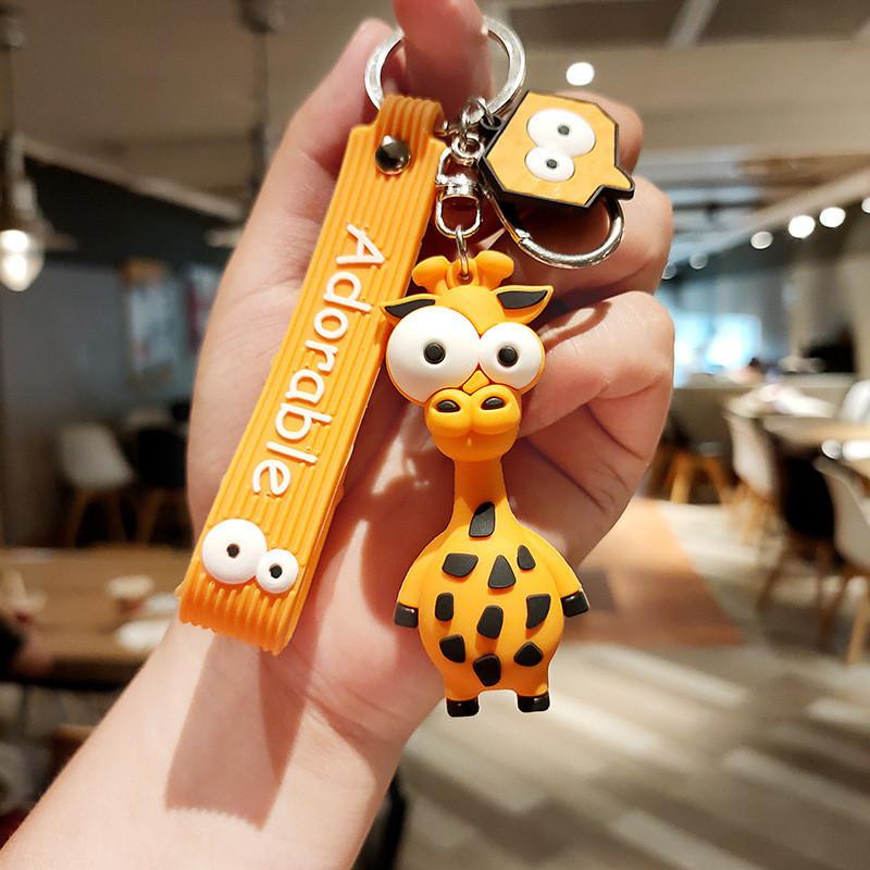 

Мультяшный Выпуклый Милый Брелок Зебра Забавный Аксессуар Идеально Подходит Для Подарков И Коллекционирования жирафовый