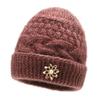 Hat Women's Autumn and Winter Knitted Versatile Hat Old Velvet Thickened Thermal Cover Wool Hat