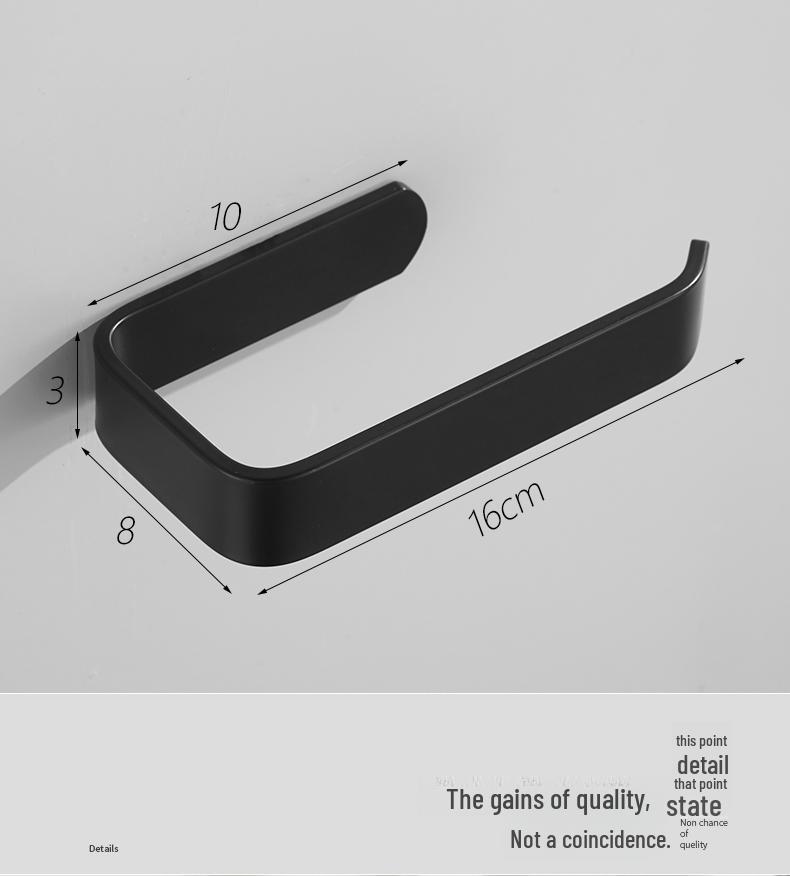 Stanzfreier Aluminium Handtuch- & Papierhalter Rack für Badezimmer