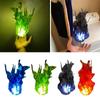 Round Floating Fireball Lamp Flexible Halloween Decoration Glowing Flame Prop  Birthday