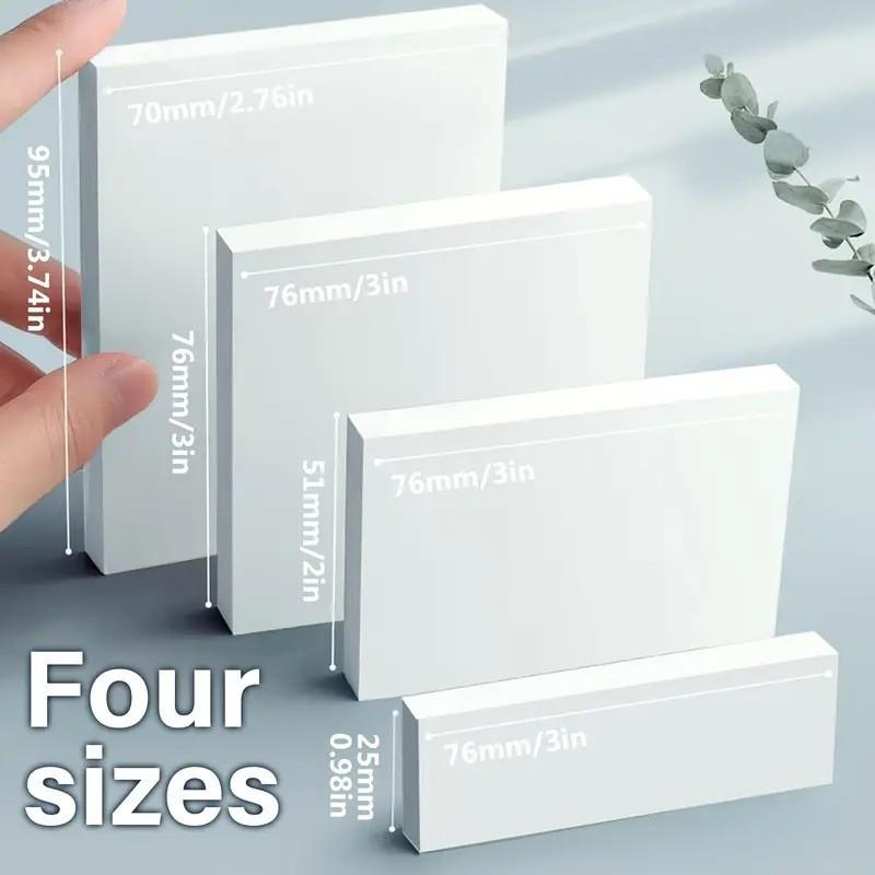 Transparent Sticky Notes for Exam Prep: Strong Adhesion, Cross-Border Annotation, Info Reminder, 3x3in (7.5x7.5cm) Memo Pads