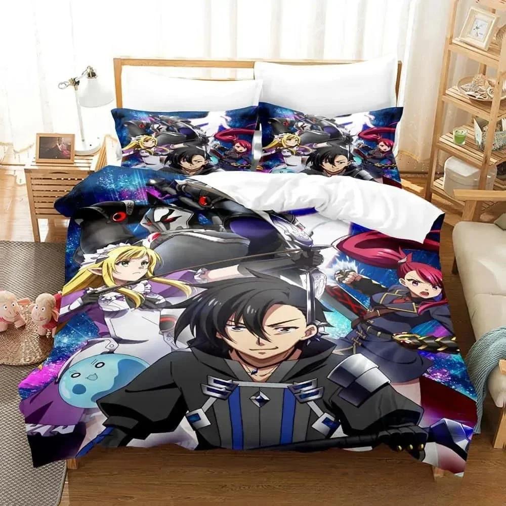 Comforter 3D Anime Black Summoner Bedding Set Single Twin Full Queen King Size Bed Set Adult Kid Bedroom S Home Textiles