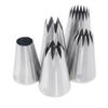 5pcs Large Metal Cake Cream Decoration Tips Set Pastry Tools Stainless Steel Piping Icing Nozzle Cupcake Head Dessert Decorators