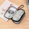 Double Layer Digital Storage Pouch Waterproof Travel Data Cable Storage Bag Solid Color Headphone Hard Disk Organizer