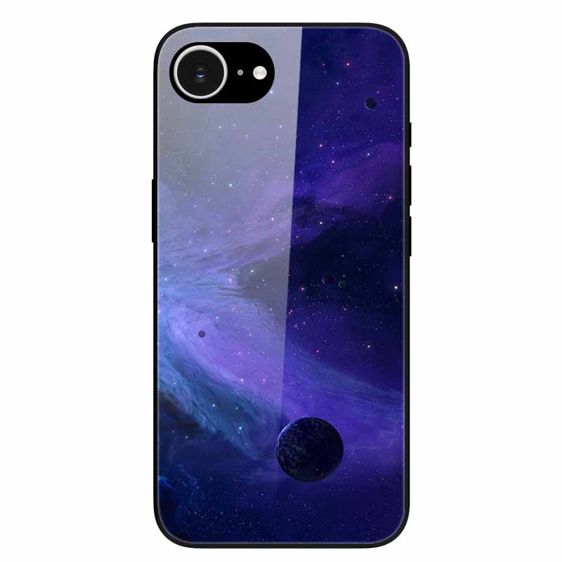 For iPhone 16E 2025 Case Black Bumper Tempered Glass Hard Phone Cases for iPhone16e 16e Back Cover for iPhoneSE SE 2025 Cool New