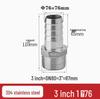 304 Stainless Steel Hex Male Thread Pagoda Fitting for Water/Air Hose