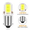 2/4/6Pcs BA9S Car COB LED Bulb DC12V LED Lights 3W Interior License Plate Light Marker Reading Auto Lamp White 6000K Signal Lamp