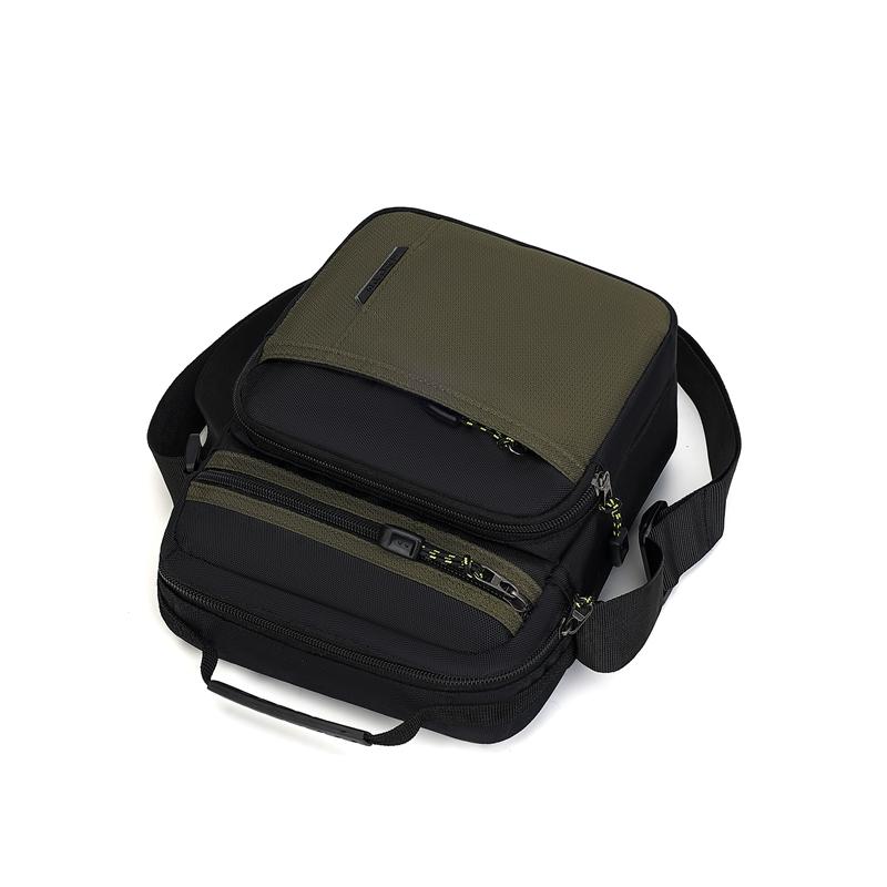 Men's Traveling Shoulder Bag Fashion Casual Patchwork Handbag High Quality Oxford Cloth Waterproof Multifunctional Crossbody Bag