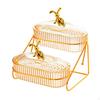 Dried Fruit Dish Serving Tray with Lid Container Snack Plates Appetizer for