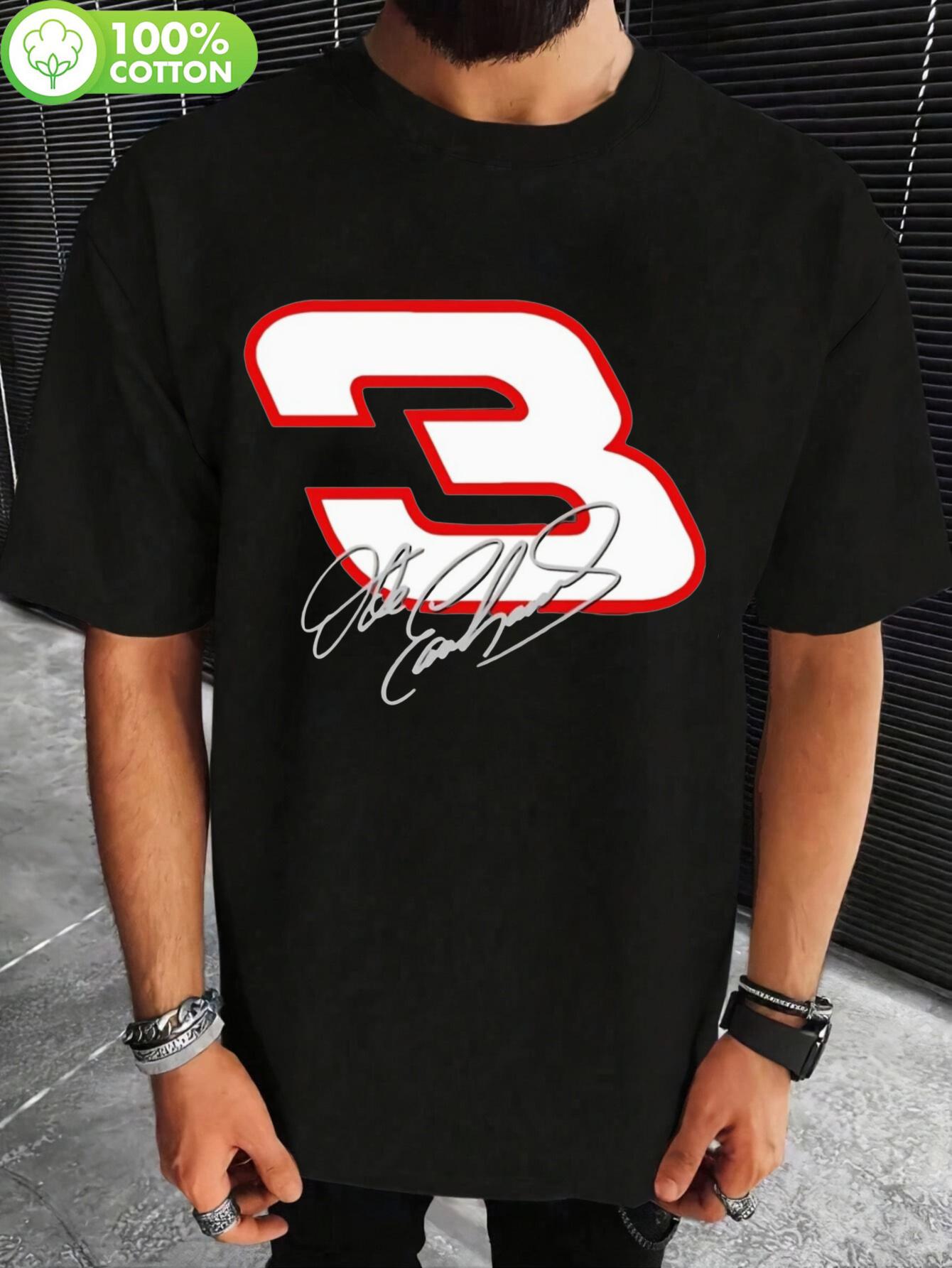 

Large Size Earnhardt Sr. & Boys Retro Style T-shirt - Black 3 Design L