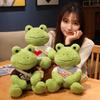 25cm Kawaii Dressing Frosch Plüschtier Stofftier Flauschige Froschfigur Puppe Weiches Kissen Für Kinder Jungen Mädchen Geburtstagsgeschenke