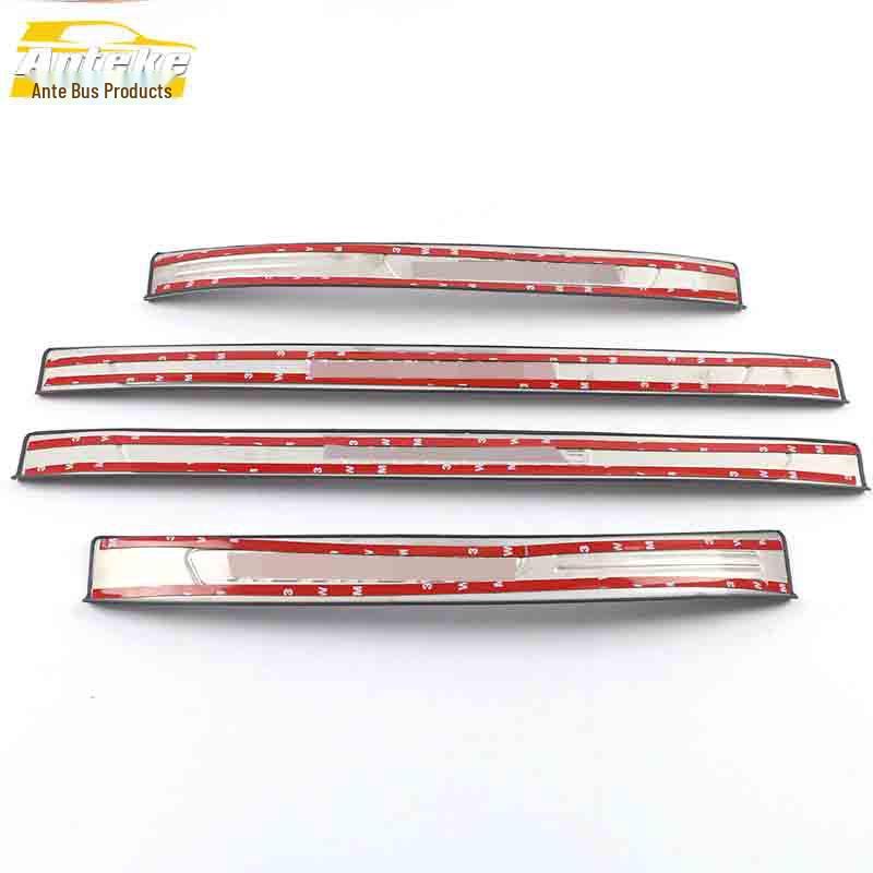 Equinox Stainless Steel Anti-Scratch Sill and Welcome Bumper Scuff Strip