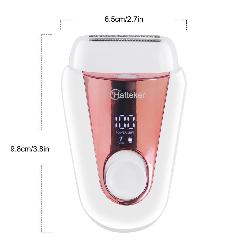 HATTEKER Epilator Hair Removal DeviceElectric Epilator for Women Arm Leg Armpit Bikini Shaver Trimmer Hair Removal