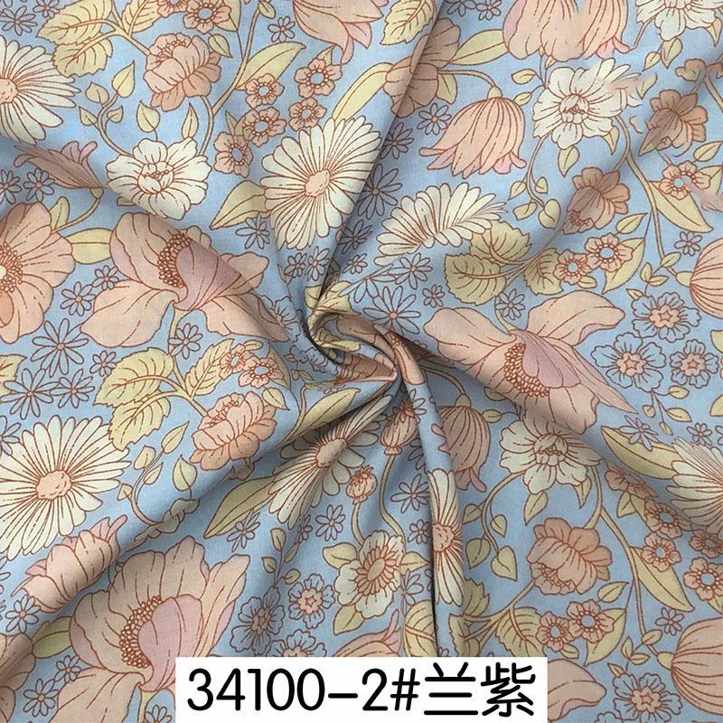 Rayon Fabric Imprint Summer Fashion Dress Pajamas Homewear Fabrics Wholesale Cloth for Diy Sewing Per Meter Material