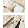 Men Winter Jackets Padded Warm Loose Parka Coat Corduroy Short Jacket Man Solid Single Breasted Windbreaker Winter Men's Casual Jacket Streetwear