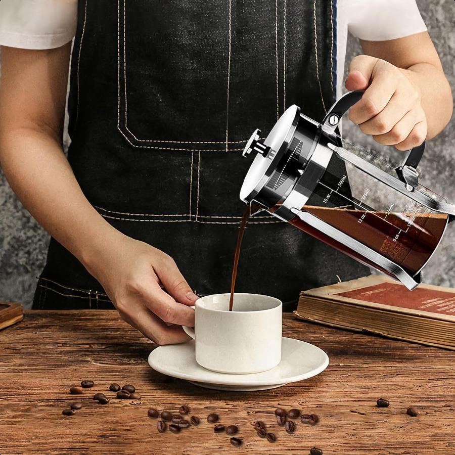 

Френч-пресс кофеварка 304 нержавеющая сталь кофейный пресс с 4-х фильтровой системой жаростойкий толстый боросиликатный френч-пресс United States