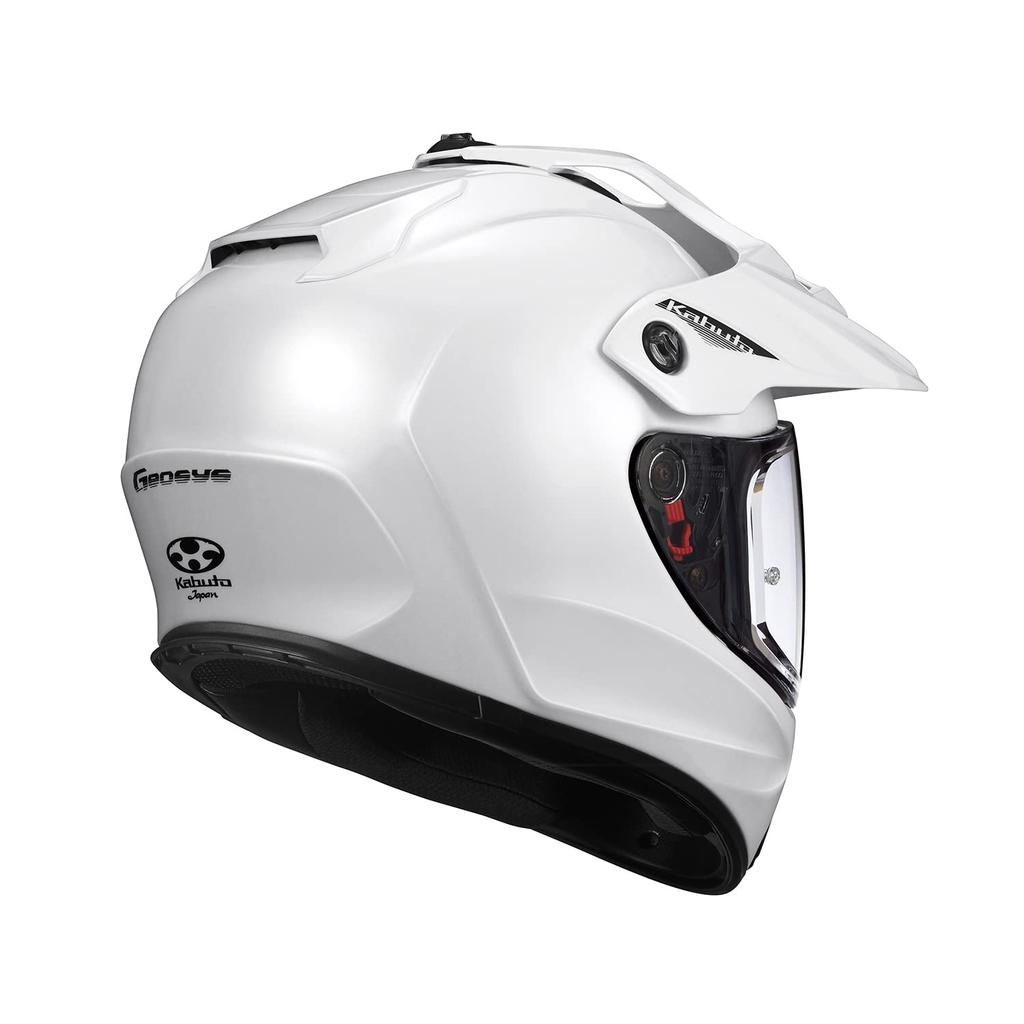 OGK KABUTO Motorcycle Helmet GEOSYS Pearl White Off-Road (Size L)