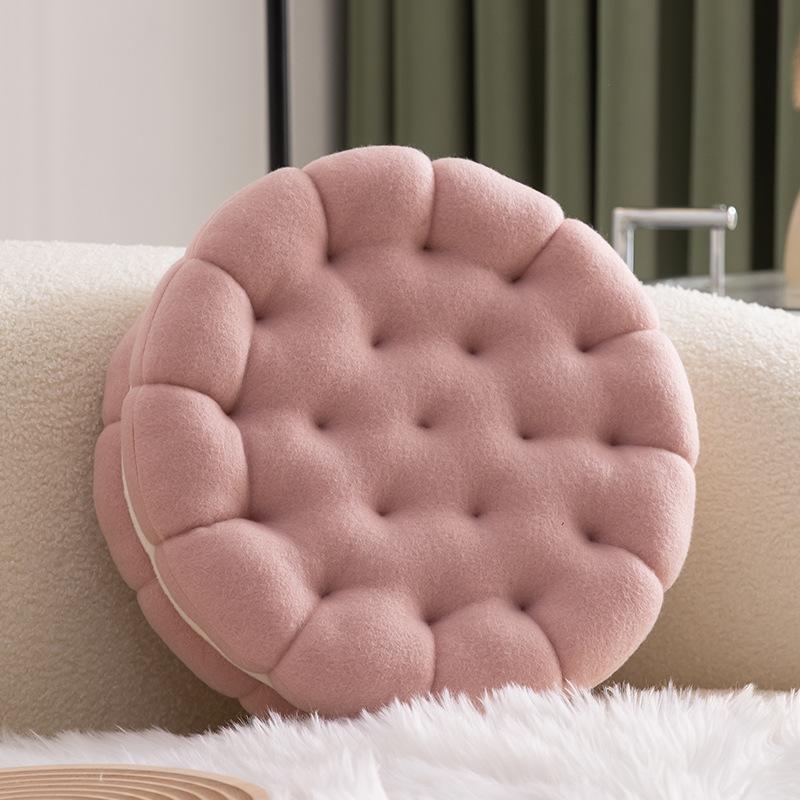 Creative Simulation Sandwich Cookie Plush Pillow Soft Comfortable Thick Seat Cushion Sofa Throw Pillow Living Room Home Decor