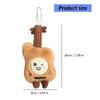 Cute Violin Shaped Plush Stuffed Toy With Keychain Clip Music Lover Gift For Friend Bag Decoration Soft Texture Present