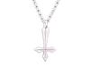 GRAND GALLERIA Silver 925 Handmade Inverted Cross Necklace Medium [GRAND GALLERIA] PDT-189 (55)
