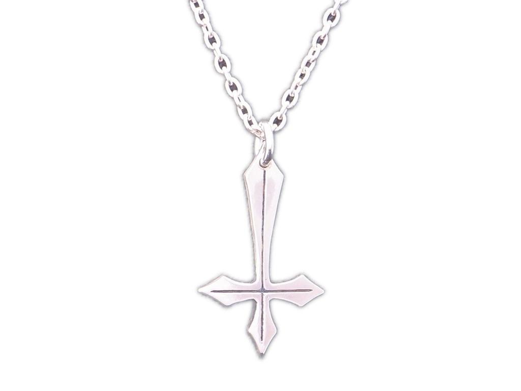 GRAND GALLERIA Silver 925 Handmade Inverted Cross Necklace Medium [GRAND GALLERIA] PDT-189 (55)