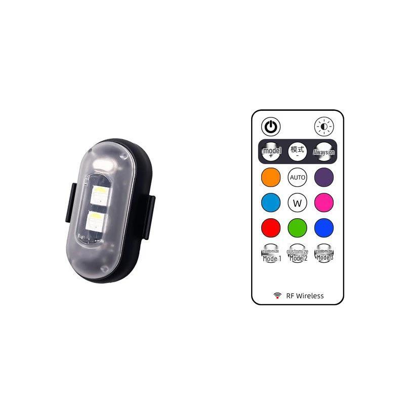 Universal Wireless Remote-Control LED Navigation Light for Airplanes, Cars, Motorcycles, and Drones