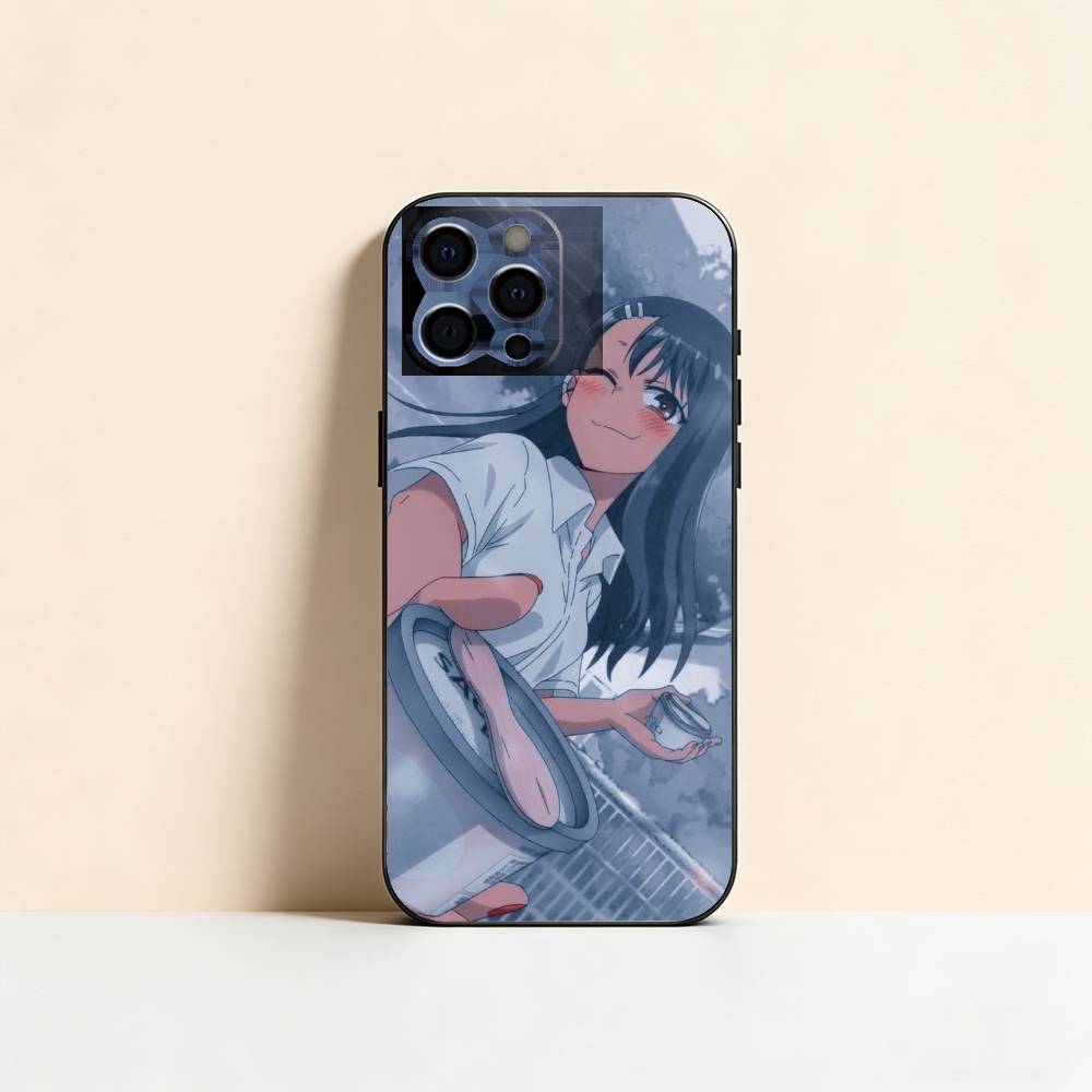 T-Toy With Me M-Miss Nagatoro Phone Case For iPhone 17,16,15,14,13,12,11 Plus,Pro Max,XS,Soft Silicone Black Cover iPhone14
