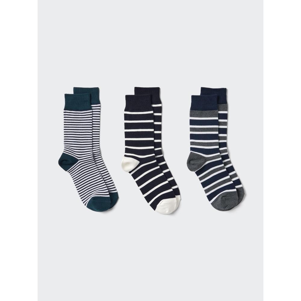 Uniqlo Japan Socks 3 Pair Stripe