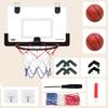ATHULYA Basketballkorb für Kinder, Innen-/Außenbereich, Inklusive 2 Bällen, Stoßfester Schwamm, Tür-/Wandmontage, Mini-Basketballbrett-Spielzeug, Dunking