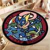 1PC Cute PokemonEevee Charizard Print Round Rug Living Room Bedroom Decor Indoor Floor Mat Decor Carpet for Teens  Adult Gifts