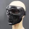Radfahren Farbige Brille Motorrad Totenkopf Skelett Maske Winddichte Vollgesichtsmaske Paintball Spiel Taktischer Schutz Helmmaske