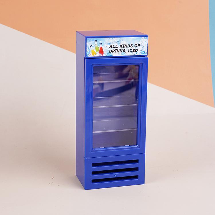 Cute Simulation Mini Refrigerator Freezer Doll House 1:12 Kitchen Miniature Ornament Children'S Play House Toys