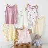 Boys pure cotton vest summer children's mesh hurdle girl baby sling little boy summer middle and older children's vest