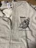 [USED] Tomorrow's Joe Oversized Hooded Zip Hoodie, Gray, Size L