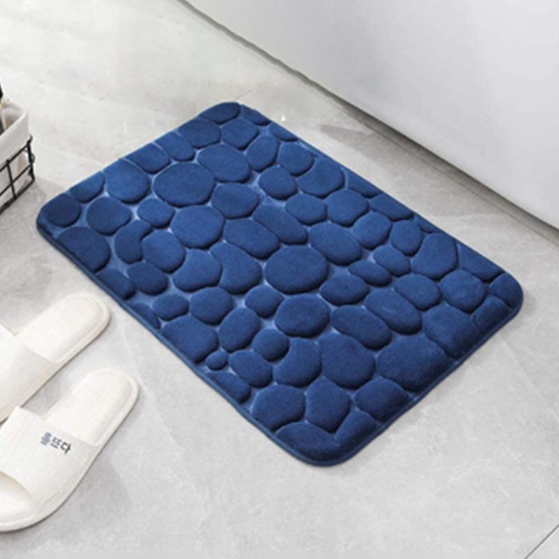 Home Pflasterstein Geprägter Türteppich Fußmatte Badezimmer Einfacher Windabsorbierender Fußabtreter Badezimmer Rutschfeste Matte Bodenmatte