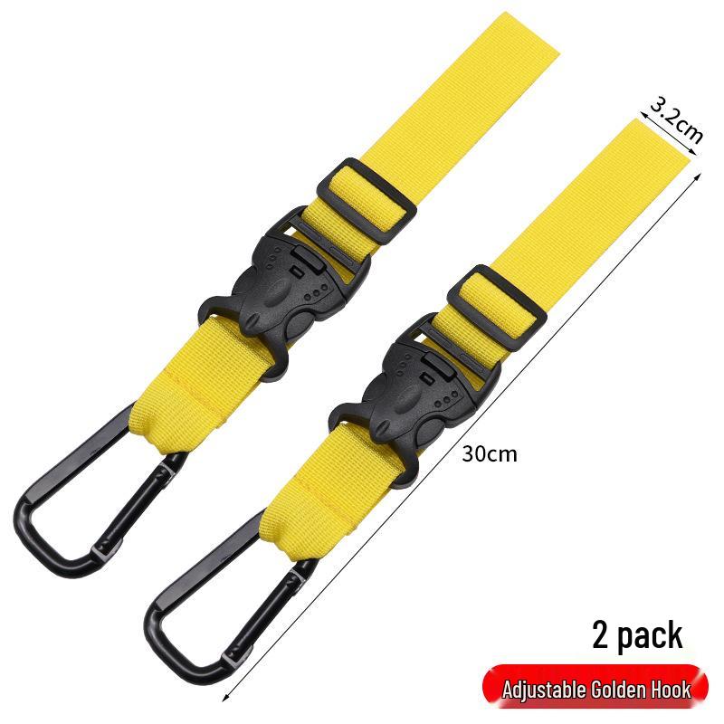 Adjustable Outdoor Backpack Buckle Strap - Portable Hook & Lanyard for Mountaineering and Camping