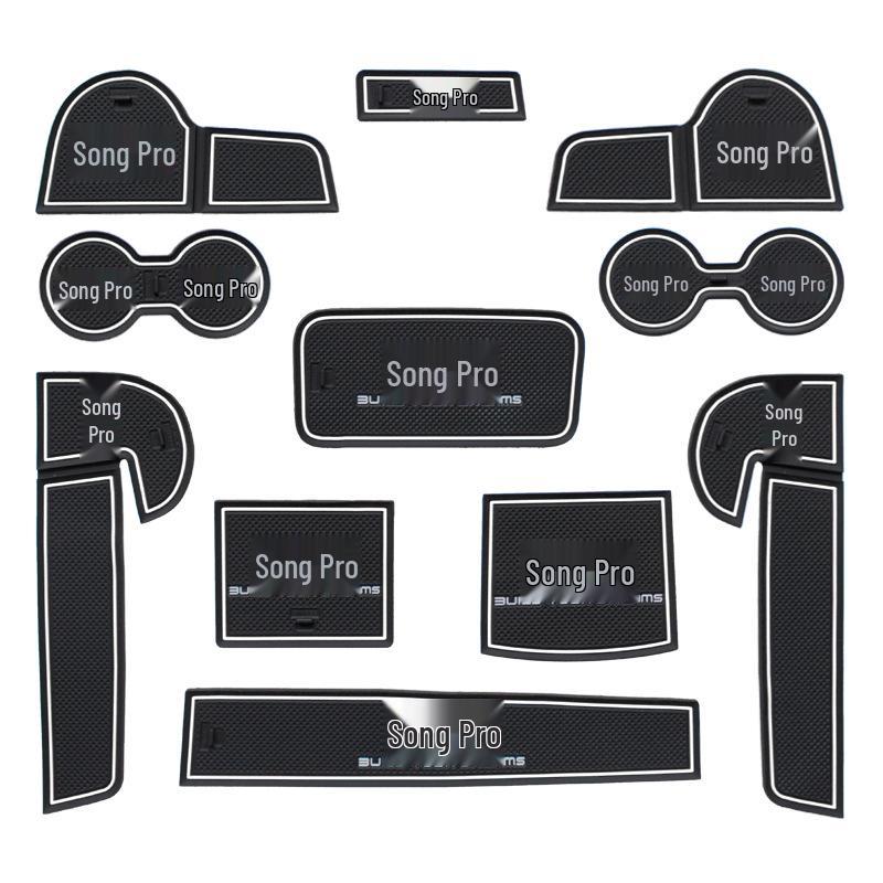 BYD Song Pro Interior Accessories: Door Slot Pad and Cup Holder for EV Storage and Decoration