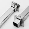 Universal Wall Mounted Pipe Bracket Heavy Duty Steel Construction Side Mount Flange Base Brackets For Closet Rod