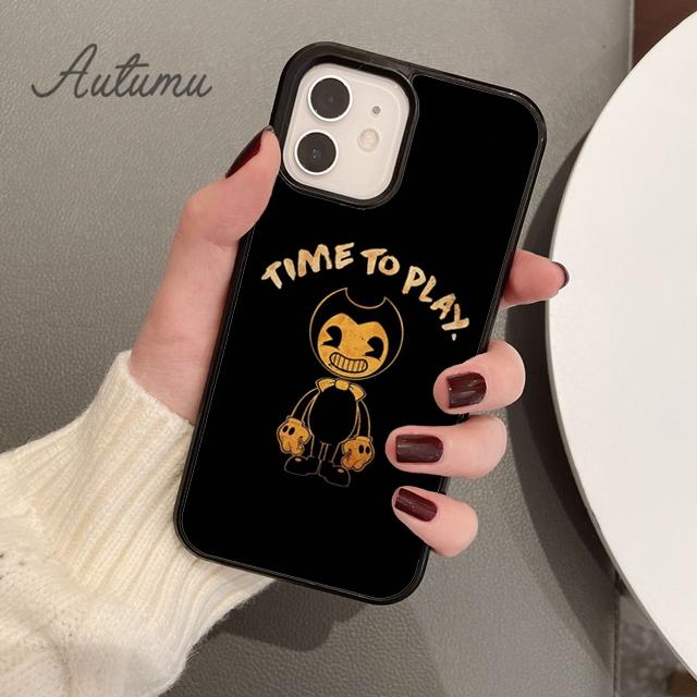 Horror Game Bendy Phone Case for iPhone 11 12 13 14 Pro Max Mini X XR XS SE 2020 6S 7 8 Plus Samsung Galaxy S21 S22 Cover Shell
